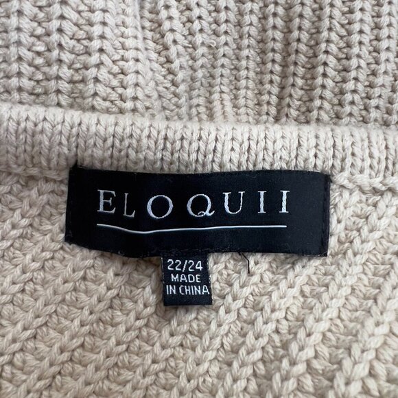 Eloquii Women's Plus One Shoulder Ribbed Knit Sweater Size 22/24 - Picture 4 of 5
